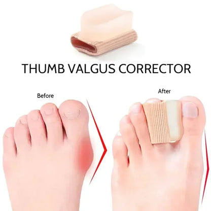Gel Bunion Toe Separator W/Fabric Lining for Big Toe,Silicone Toe Spacers Breathable Toe Corrector Protector for Overlapping Toe Beauty Trend Shop
