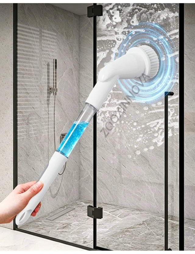 Household CordLess Electric Cleaning Brush Kitchen Gadgets Hair Brushes Bathroom Broom Toilet Mops Multifunctional Spin Scrubber Beauty World Shop