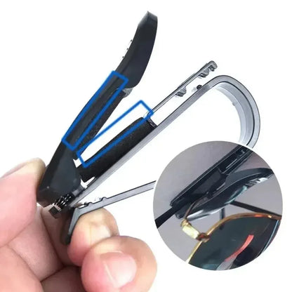 2PCS Universal Car Auto Sun Visor Glasses Box Sunglasses Clip Card Ticket Holder Fastener Pen Case Eyeglasses Clips Accessories Beauty World Shop