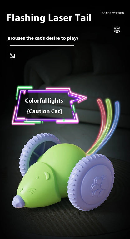 Electric Mouse Car Pet toys Interactive Cat Toy Rechargeable Automatic Teaser with Intelligent Obstacle Avoidance Pet Products Beauty World Shop