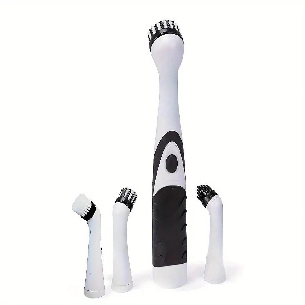 Leaning Brush Cleaning Tool With 4 Brushes Multifunctional Electric Cleaning Brush Cleaning Supplies Beauty World Shop