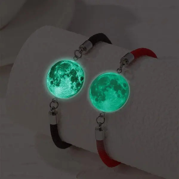 Romantic Luminous Sun Moon Couple Bracelets for Women Men Handmade Braided Rope Matching Bracelet Valentine's Day Jewelry Gifts Beauty World Shop