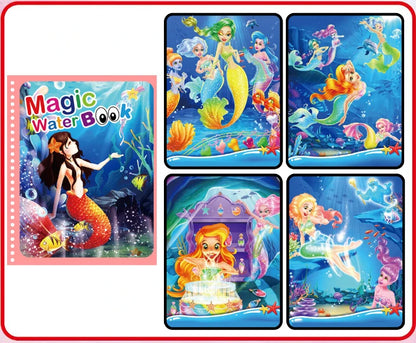 NEW Kids Magic Water Drawing Books Coloring Books Painting Toys for Kids Birthday Christmas New Year Gift for Boys and Girls Beauty Fashion