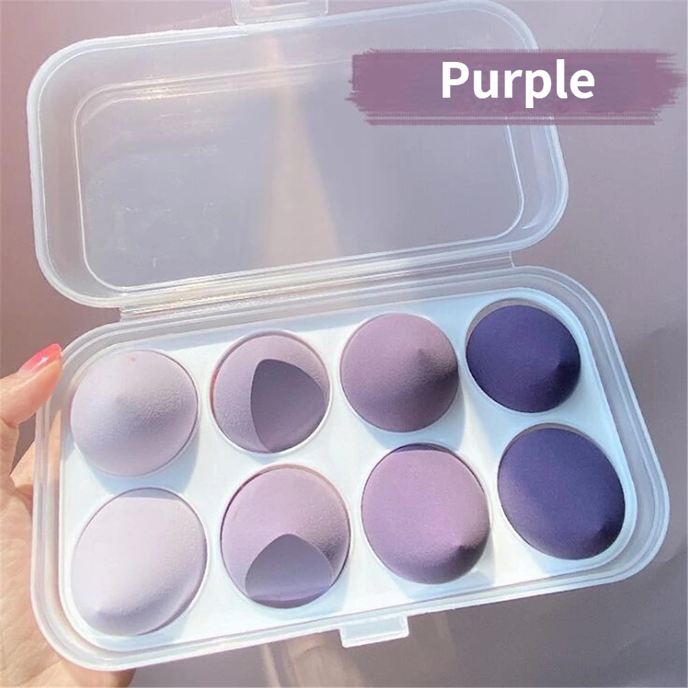 4/8pcs Makeup Sponge Blender Beauty Egg Cosmetic Puff Soft Foundation Sponges Powder Puff Women Make Up Accessories Beauty Tools Beauty World Shop