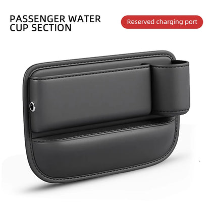 Universal Car Seat Gap Organizer Storage Box Multifunction Leather Crevice Side Storage Pocket Wallet Keys Card with Cup Holder Beauty World Shop