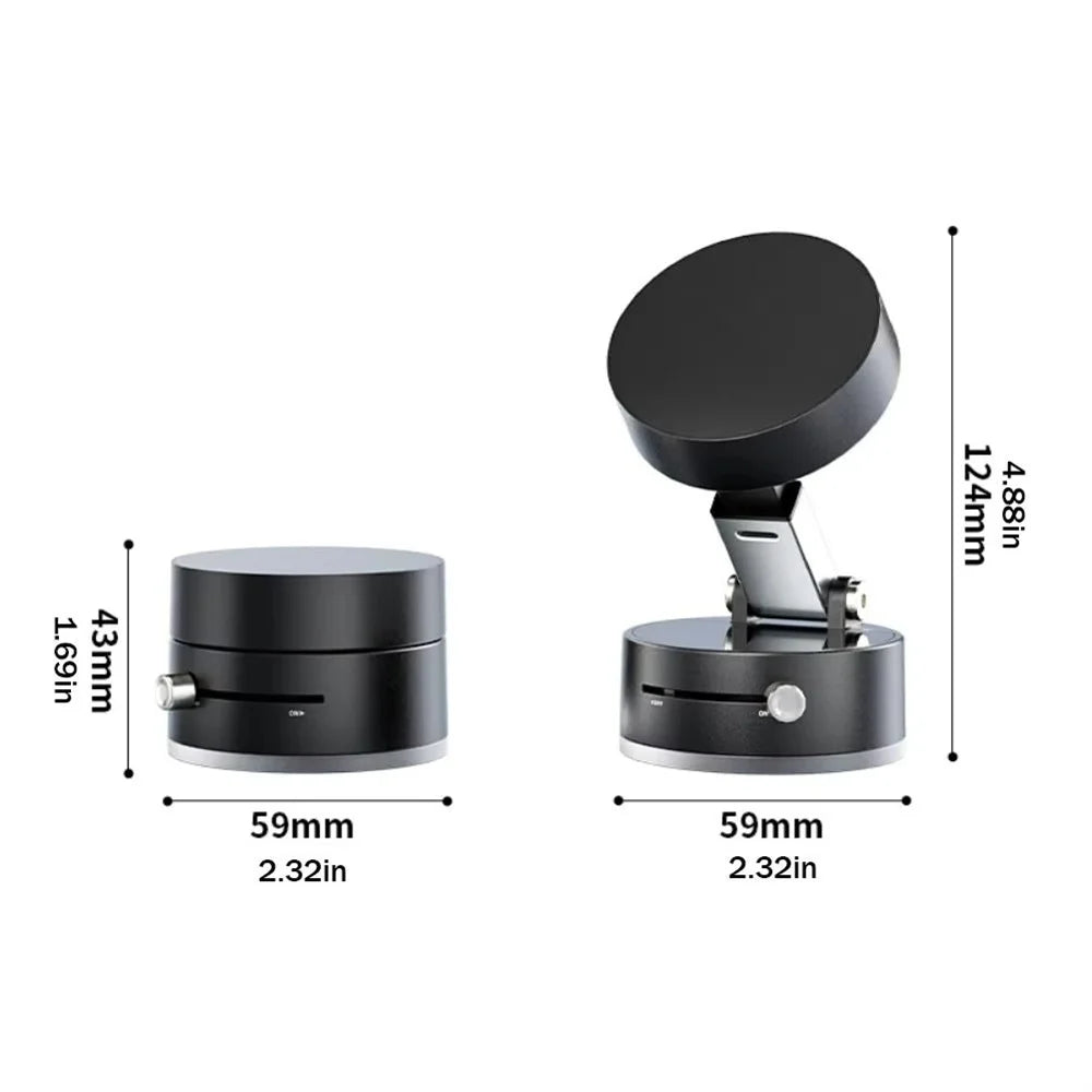 Foldable Phone Stand Strong Magnetic Car Phone Holder Dashboard Phone Holder 360° Rotating Vacuum Suction Cup GPS Bracket in Car Beauty World Shop