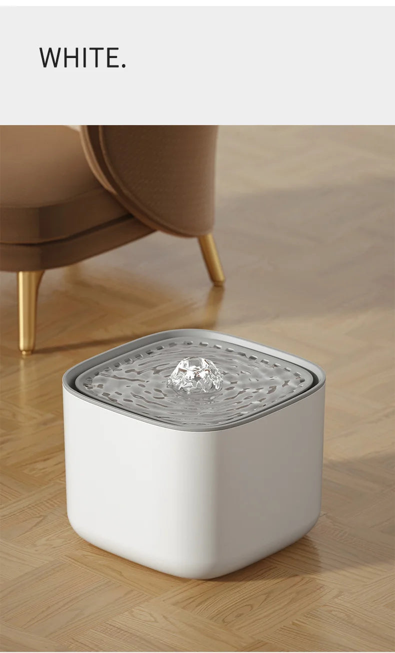 101oz/3L Pet Water Fountain Automatic Induction Circulating Filtering Cat Water Drinker USB Electric Mute Cats Water Dispenser Beauty World Shop