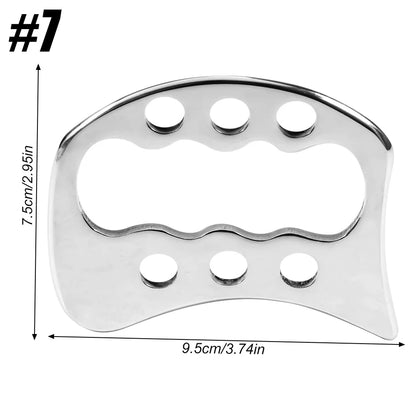 Professional Gua Sha Massage Tools, Stainless Steel Guasha Tool,Manual Massage Sticks for Jawline Sculpting & Puffiness Reducing Beauty World Shop