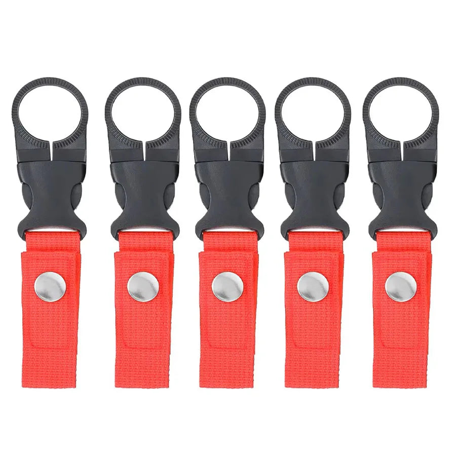 Webbing Water Bottle Holder Climbing Carabiner Belt Backpack Hanger Hooks Clip Multifunction Water Bottle Nylon Buckle Hook Clip Beauty World Shop