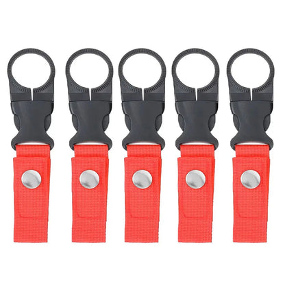Webbing Water Bottle Holder Climbing Carabiner Belt Backpack Hanger Hooks Clip Multifunction Water Bottle Nylon Buckle Hook Clip Beauty World Shop