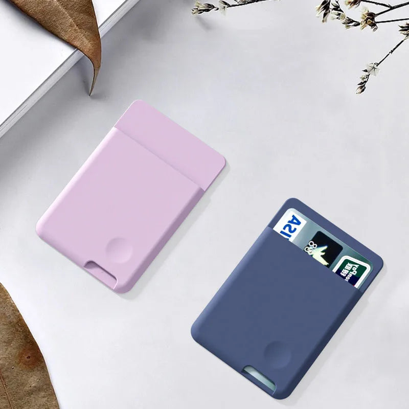 3M Phone Wallet Case Card Holder Self-Adhesive Silicone Pocket Stick ID Bank Credit Card Storage Card Holder Bag Accessory Beauty World Shop