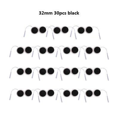 32mmNon-woven Fabric Self Adhesive Replacement Massage Patch Tens EMS Electrodes Pads for Muscle Electrostimulator Body Massager Beauty World Shop