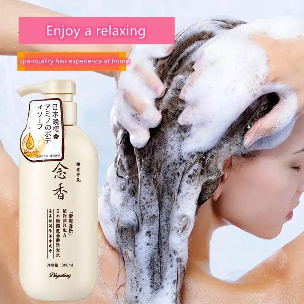 300ml Amino acid fragrant Japanese evening shampoo hair conditioner conditioner and Se hair shampoo bath lotion sham I6H9 Beauty World Shop