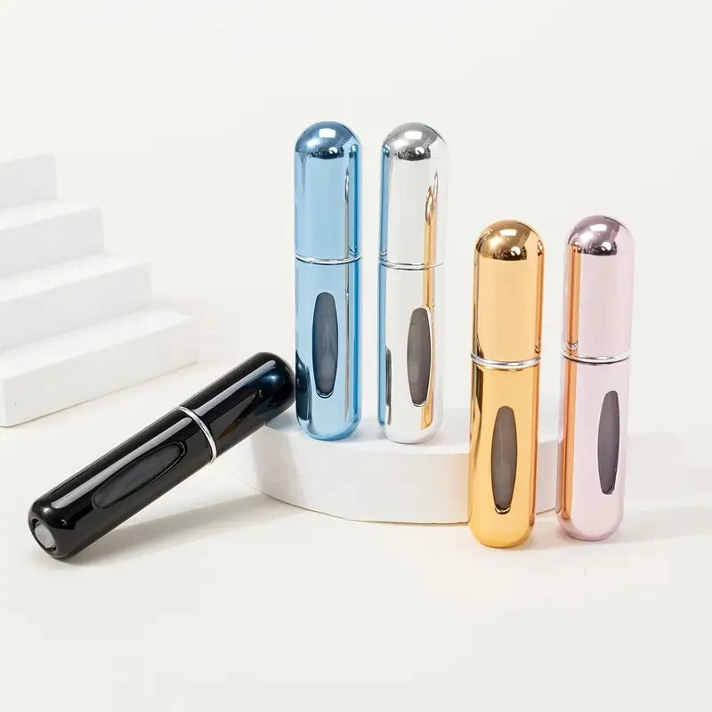 Portable Mini Travel High-end Perfume Bottle Base Refill Bottle Straight Charging Small Sample Perfume Aluminum Material Beauty World Shop