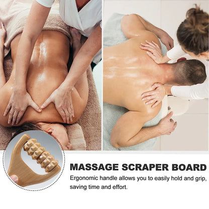1Pcs Wooden Massage Rollers Neck Roller Massager Wooden Trigger Point Roller Massager Muscle Roller for Back face Waist Leg Arm Beauty World Shop
