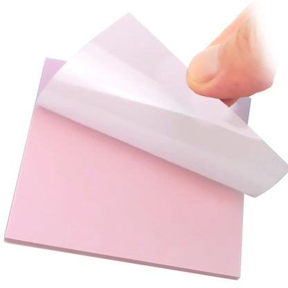 50 Sheets Creative Transparent PET Waterproof Sticky Notes Notepads - School Stationery & Office Supplies Beauty World Shop