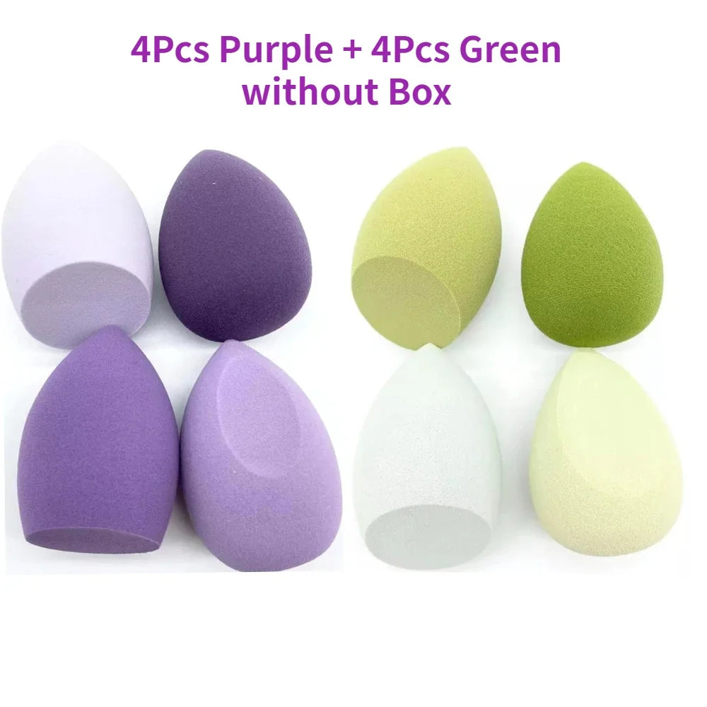 4/8pcs Makeup Sponge Blender Beauty Egg Cosmetic Puff Soft Foundation Sponges Powder Puff Women Make Up Accessories Beauty Tools Beauty World Shop
