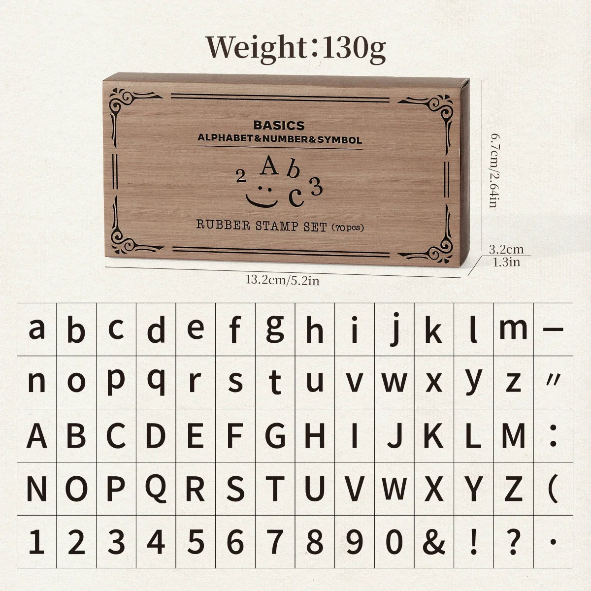 Journal GO 70pcs/set Wooden Rubber Alphabet Letter Number Stamp Set for Card Collage Junk Journal Scrapbooking DIY Standard Seal Beauty World Shop