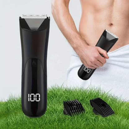 Men's body trimmer, electric shaver, electric inguinal and hair trimmer, ceramic blade male hygiene shaver trimmer, full body Beauty World Shop