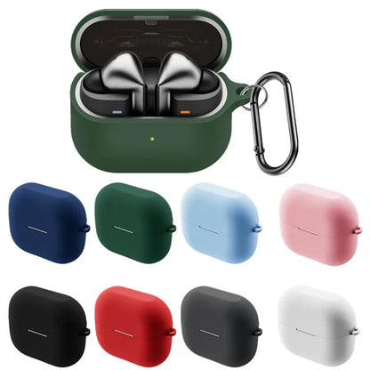 Silicone Case For Samsung Galaxy Buds 3 Pro Buds 3 FE Earbuds Accessories Shockproof Cover Dust-proof Keychain Coque Capa Fundas