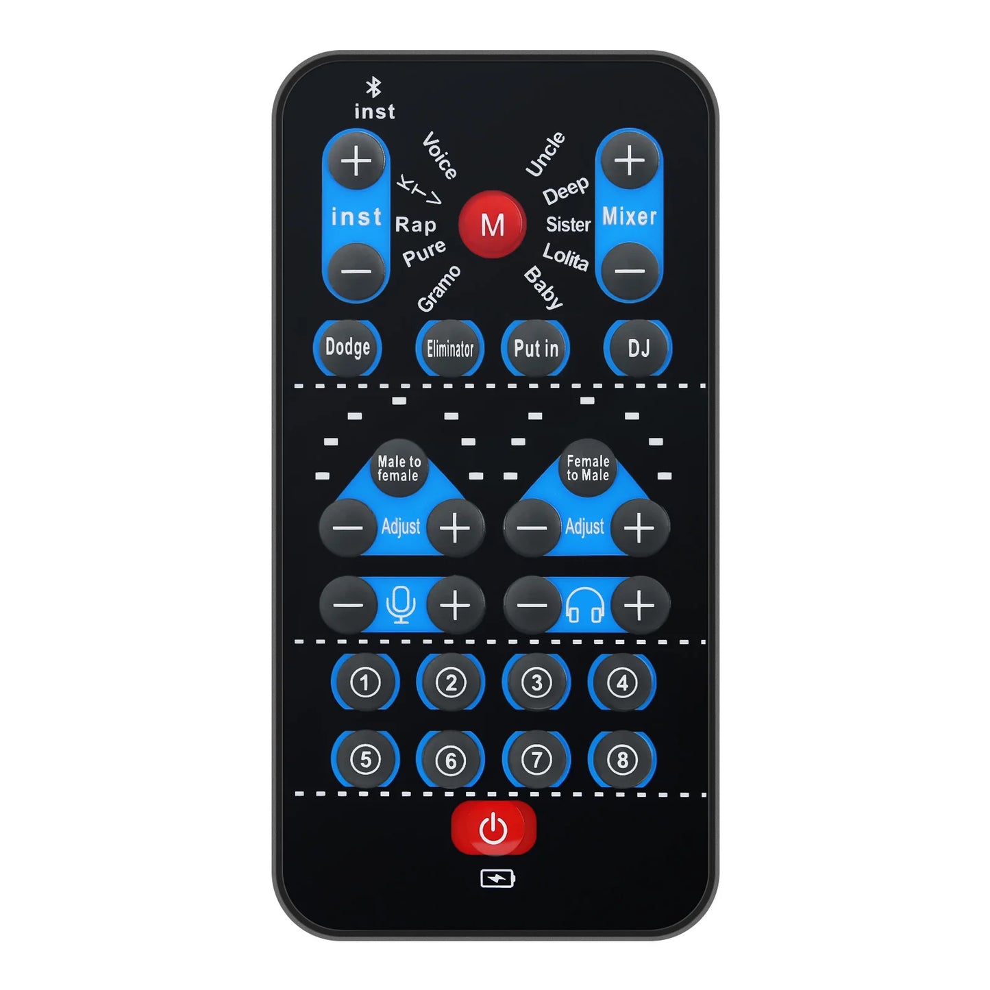 M10 Voice Changer Device Karaoke Function Male Female Voice Switch Universal Portable Sound Changer Card Fine Tuning for Live Beauty World Shop
