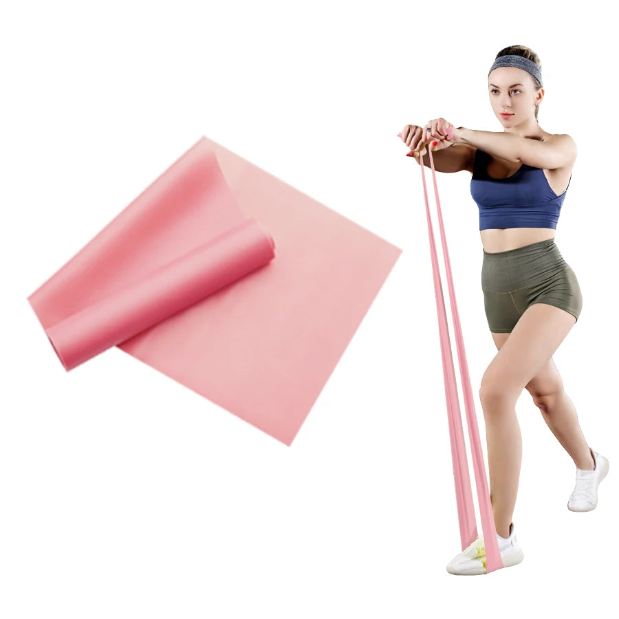 Long Training Stretch Bands Yoga Pilates Resistance Band for Physical Lower Body home Strength Elastic Exercise Bands Beauty World Shop