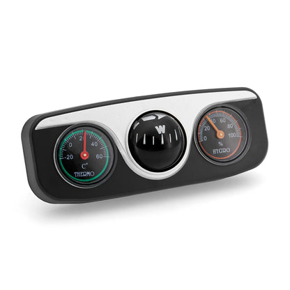 Car Ornaments Decoration 3 in 1 Guide Ball Compass For Auto Boat Vehicles Thermometer Compass Hygrometer Interior Accessories Beauty World Shop