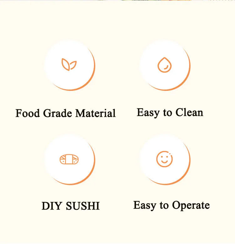 Sushi Tools Quick Make Japanese Roller Rice Vegetable Meat Roll Sushi DIY Sushi Making Machine Kitchen Supplies Beauty World Shop