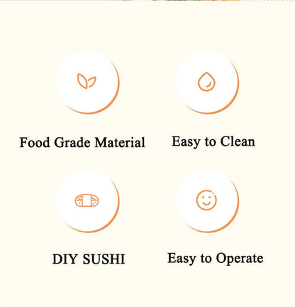 Sushi Tools Quick Make Japanese Roller Rice Vegetable Meat Roll Sushi DIY Sushi Making Machine Kitchen Supplies Beauty World Shop