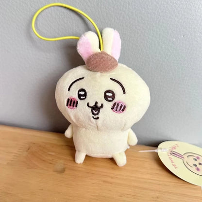 Chiikawa Self-deprecating Bear Collaboration Sanrioin Plush Doll Helo Kiity1 Melodyi Kuromev Sachiji Plush Toy Keychain Decorate Beauty World Shop