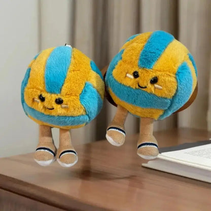 Soft Plush Cartoon Volleyball Toy, Fun Sports-Themed Keychain and Bag Decor Beauty World Shop
