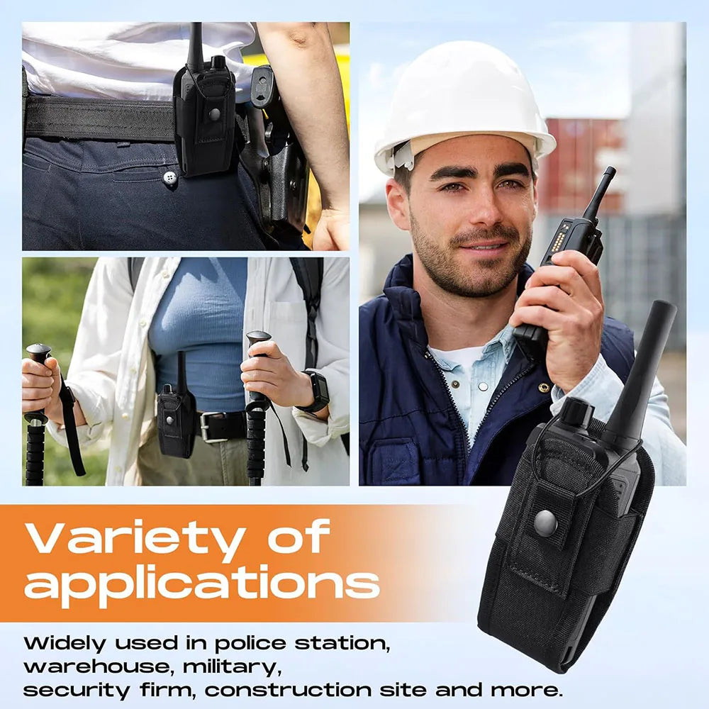 Universal Radio Holsters for Duty Belt Vest Radio MOLLE Pouch Tactical Walkie-Talkie Bag for Hunting Camping Adventure Beauty World Shop