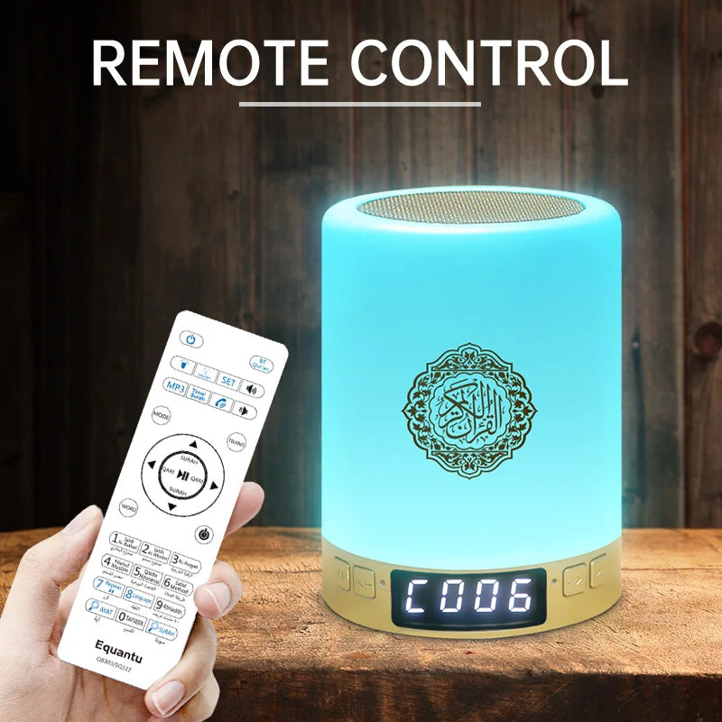Holy Mini Bright Muslim Night Light Quran Lamp Box Koran Gift Azan Wireless Bluetooth Speaker Sound Portable Blutooth Music Home
