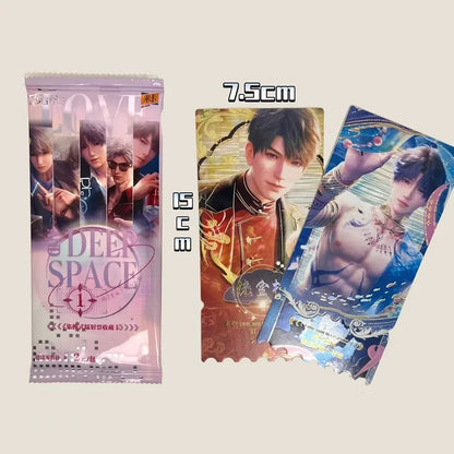 1 Bag Game Love And Deepspace Holographic Laser Ticket Stubs Caleb Sylus Zayne Xavier Characters Art Bookmark Beauty World Shop
