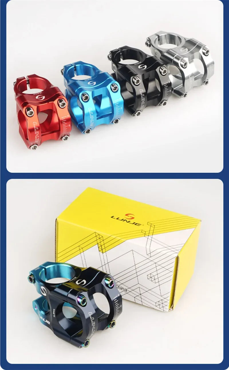 MTB Road Bike Stem CNC Mountain Bicycle Bridge Short Power 31.8mm High Strength Climbing Riser Beauty World Shop
