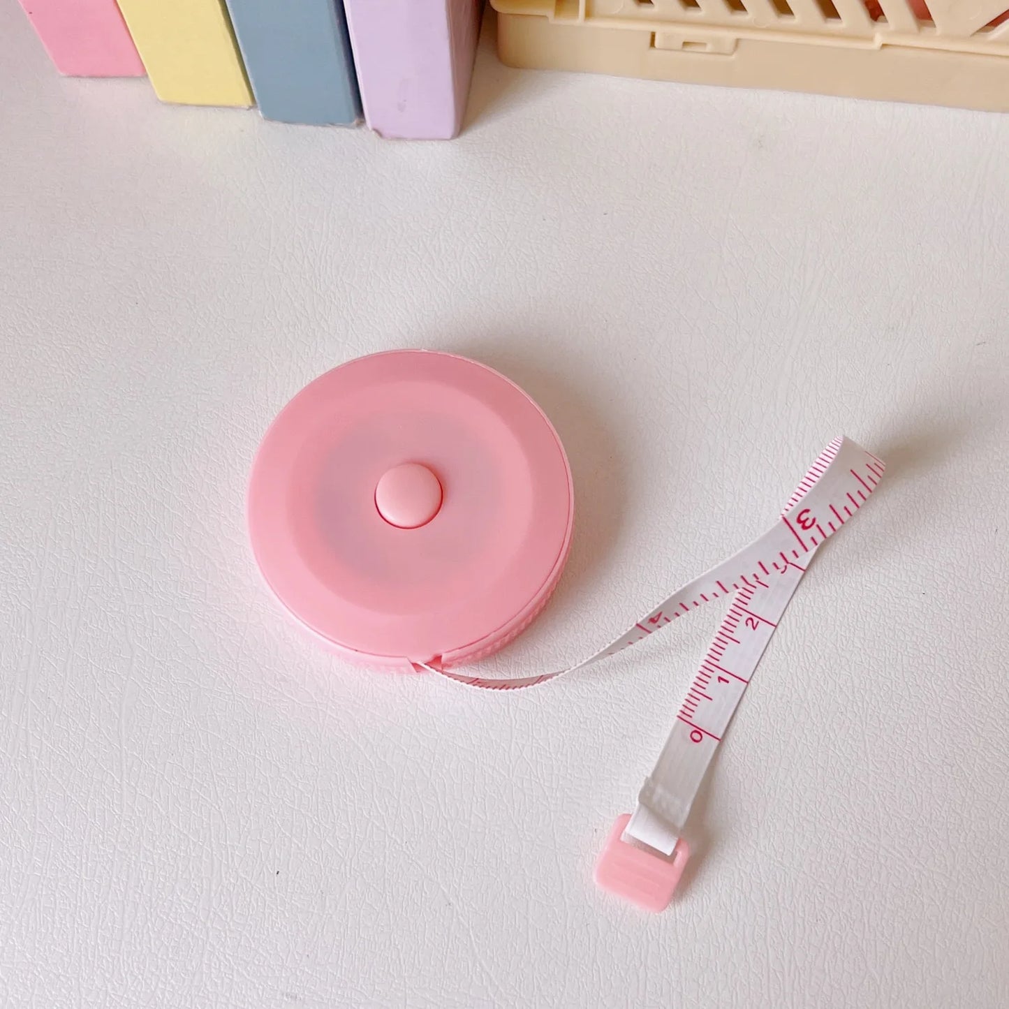 150 cm Cute Mini Soft Tape, Automatic Shrinking Tape Measure, Material Tape Measure, Plastic Tape Measure Beauty World Shop