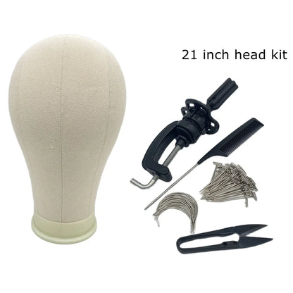 Canvas Block Head Training Mannequin wig Head Display Styling Mannequin Manikin Head Wig Stand wig head Stand Beauty World Shop