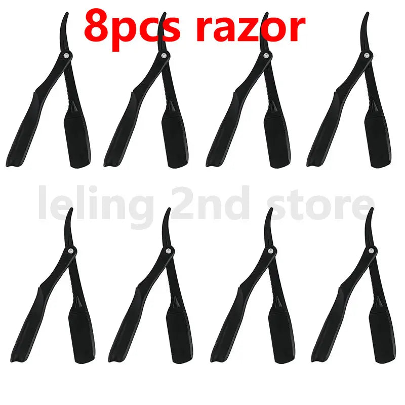 Professional Manual Shaver Straight Edge Plastic Barber Razor Folding Shaving Beard Cutter Straight Razor Wholesale Beauty World Shop