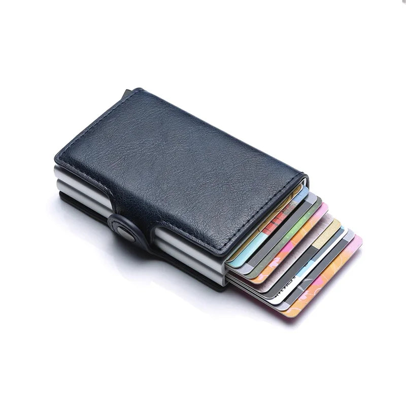 Anti Rfid Carbon Fiber Credit Card Holder Mens 14 Bank Cardholder Case Wallet Metal Minimalist Wallet Money Bag Male Purses Beauty World Shop