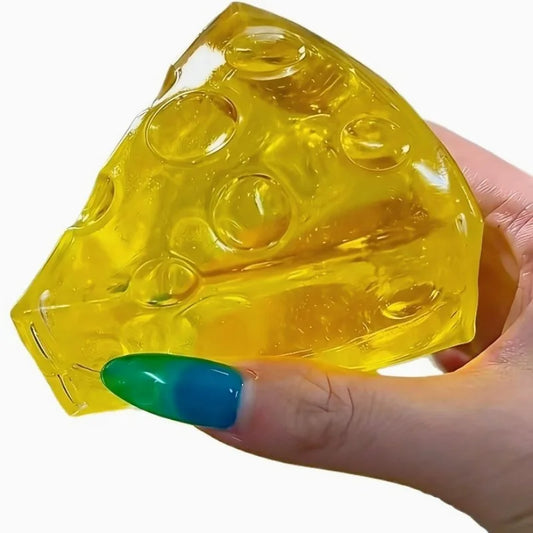 Squishy Honey Cheese Square Fidgets Toys Super Soft Mochi Cheese Squeeze Toy Funny Anti-stress Sensory Toy for Kids Adults Beauty World Shop