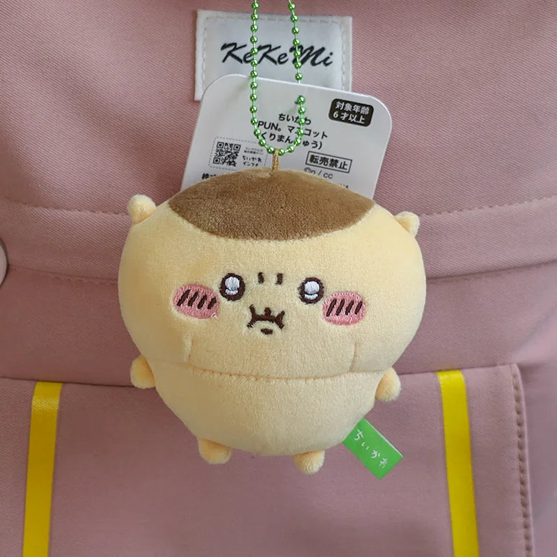 NEW 11CM Kawaii Chikawas Hachiware Usagi Angry Pun Series Plush Keychain Pendant Soft Stuffed Cartoon Plush Doll Toy Bag Pendant Beauty World Shop