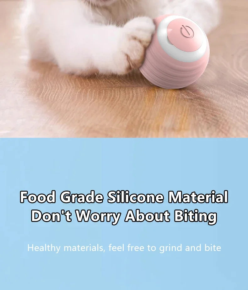 Spin Ball Things for Cats Toys Electric Interactive USB Charging Cat Ball Toy Cat and Dog Accessories Pet Cat's Supplies Home Beauty World Shop