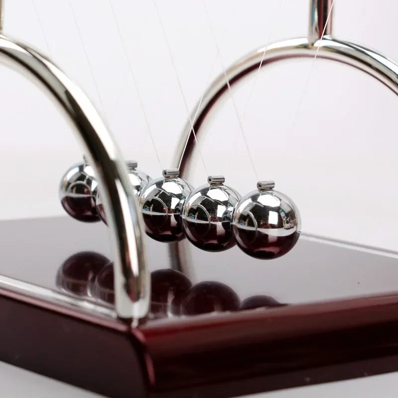 Newton Cradle Balance Steel Balls Perpetual Motion Collision Ball School Teaching Physics Science Pendulum Toy Home Decoration Beauty World Shop