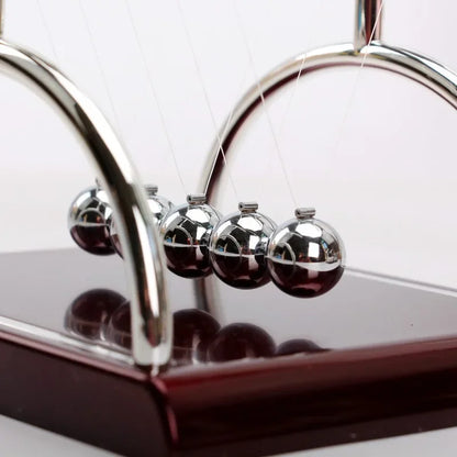 Newton Cradle Balance Steel Balls Perpetual Motion Collision Ball School Teaching Physics Science Pendulum Toy Home Decoration Beauty World Shop