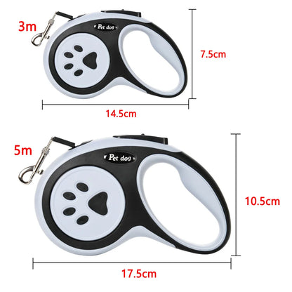 3m 5m Nylon Pet Dog Leash Automatic Retractable Extending Rope Puppy Walking Running Traction Roulette For Small Big Dogs Cats Beauty World Shop