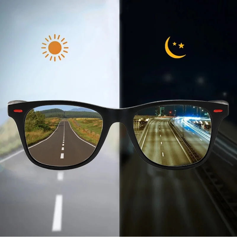 Night Vision Glasses PC Frame Polarized Sunglasses Men Outdoor Sport Sun Glasses Day Night Vision Driver Night Glasses Goggles Beauty World Shop