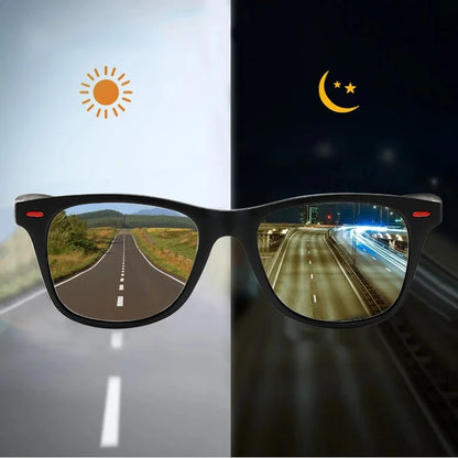 Night Vision Glasses PC Frame Polarized Sunglasses Men Outdoor Sport Sun Glasses Day Night Vision Driver Night Glasses Goggles Beauty World Shop