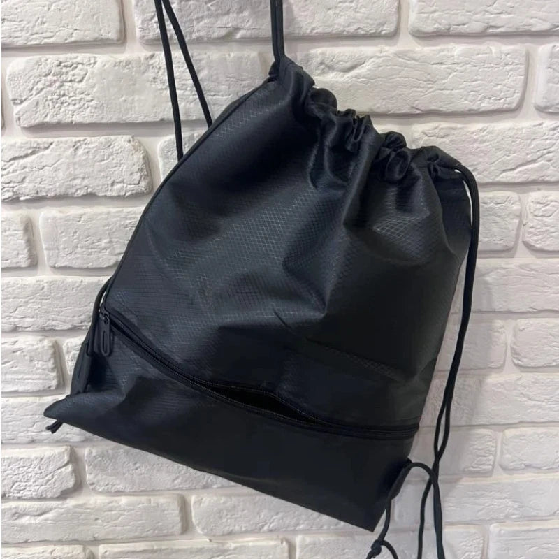 Unisex Drawstring Backpack – Lightweight Gym Bag, Travel Tote, School & Work for Men & Women | Minimalist Daily Carry All-in-One Beauty World Shop