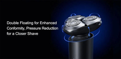 New XIAOMI MIJIA Men's Electric Shaver S301 Beard Trimmer Machine Shaving Portable Flex Razor IPX7 Washable Trimer Ceramic Blade
