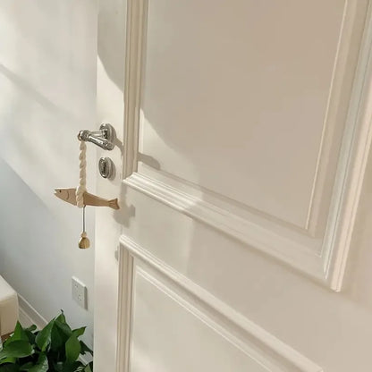 Wall Wooden Door Pendant Ultra-thin Tree Fish Ornament Lightweight Saves Space Wall-mounting Fish Hangable Pollack Charm Crafts Beauty World Shop